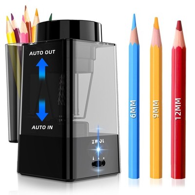 Full Automatic Electric Pencil Sharpener for Colored Pencils,Heavy Duty for C...