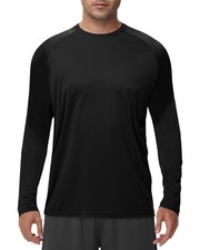 Long Sleeve Shirts for Men - Quick Dry Moisture Wicking UV UPF Sun Protection...