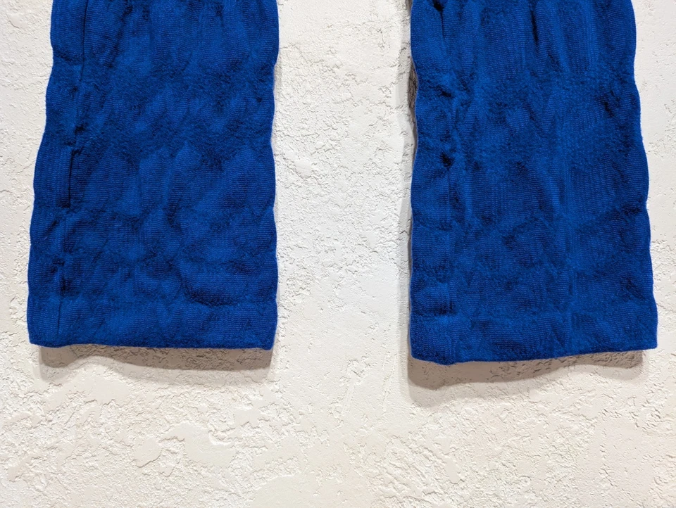 Pantalones elegantes azules vintage Missoni para mujer bordados detalles en... - Imagen 3 de 4