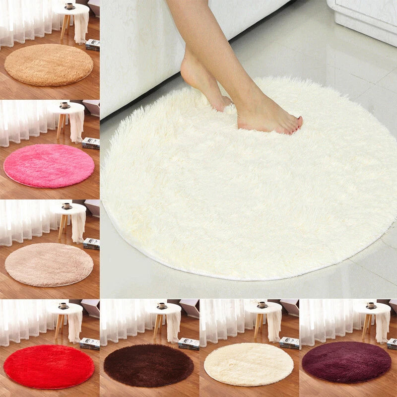 Round Circle Non Slip Floor Carpet Washable Floor Small Rugs Mat Rug Home Decor - Image 2 of 4