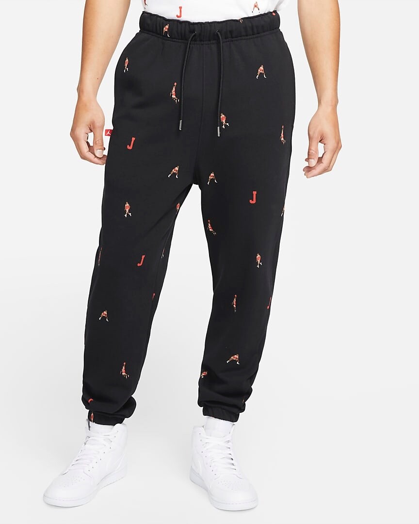 Nike Air Jordan Essentials Printed Fleece Pants Men’s SZ Medium DH3519-010  NWT