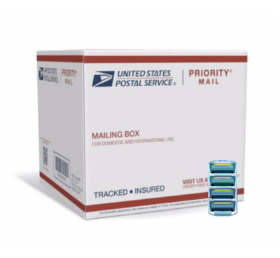 Dollar Shave Club 6-BLADE, 4ct Replacement Cartridges