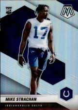 Mike Strachan 2021 Panini Mosaic Silver Prizm Rookie #397 Colts Holo Parallel RC