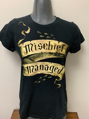 T-shirt Harry Potter "Mischief Managed" Gris - Taille Small Junior Pour Filles