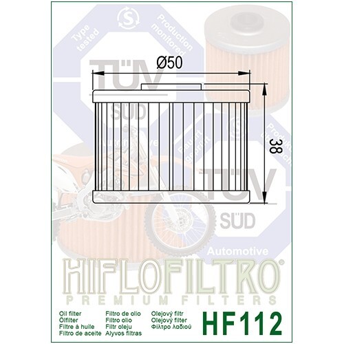 Hiflofiltro EO Quality Oil Filter Fits Kawasaki Z125 / PRO (2017 to