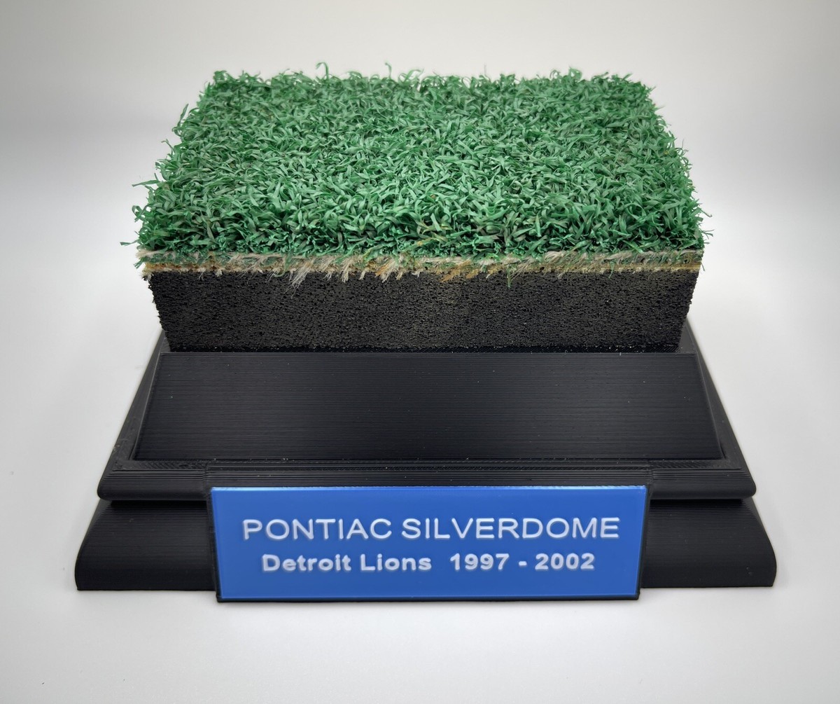 DETROIT LIONS GAME USED PONTIAC SILVERDOME TURF 97 Barry Sanders