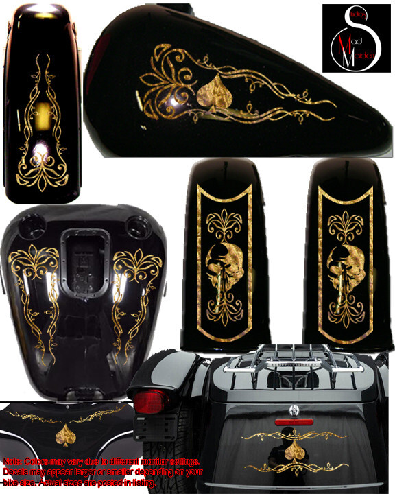 Trike decal set, Universal fit for most trikes. Harley, Honda, Yamaha