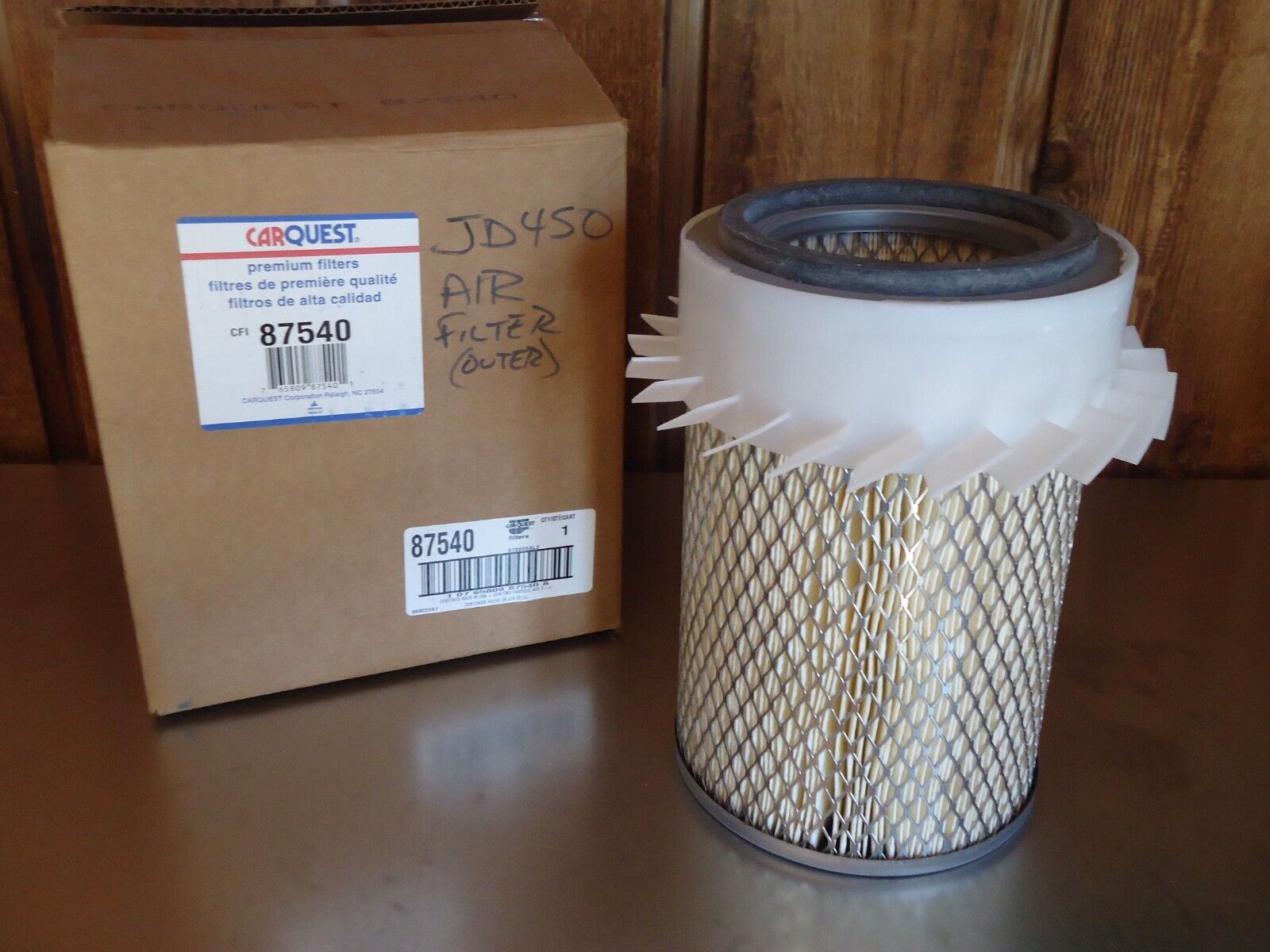New Carquest Air Filter 87540 42540