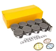 NPR Flat Top Pistons/8+Rings for 2005-2009 Chevy GMC 4.8L 5.3L w/float pin STD