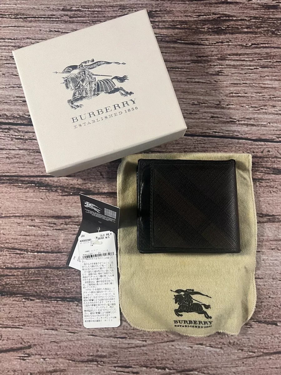 Burberry check top hipfold wallet
