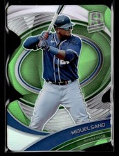 2021 Panini Spectra #51 Miguel Sano (Neon Green Die-Cut /25)