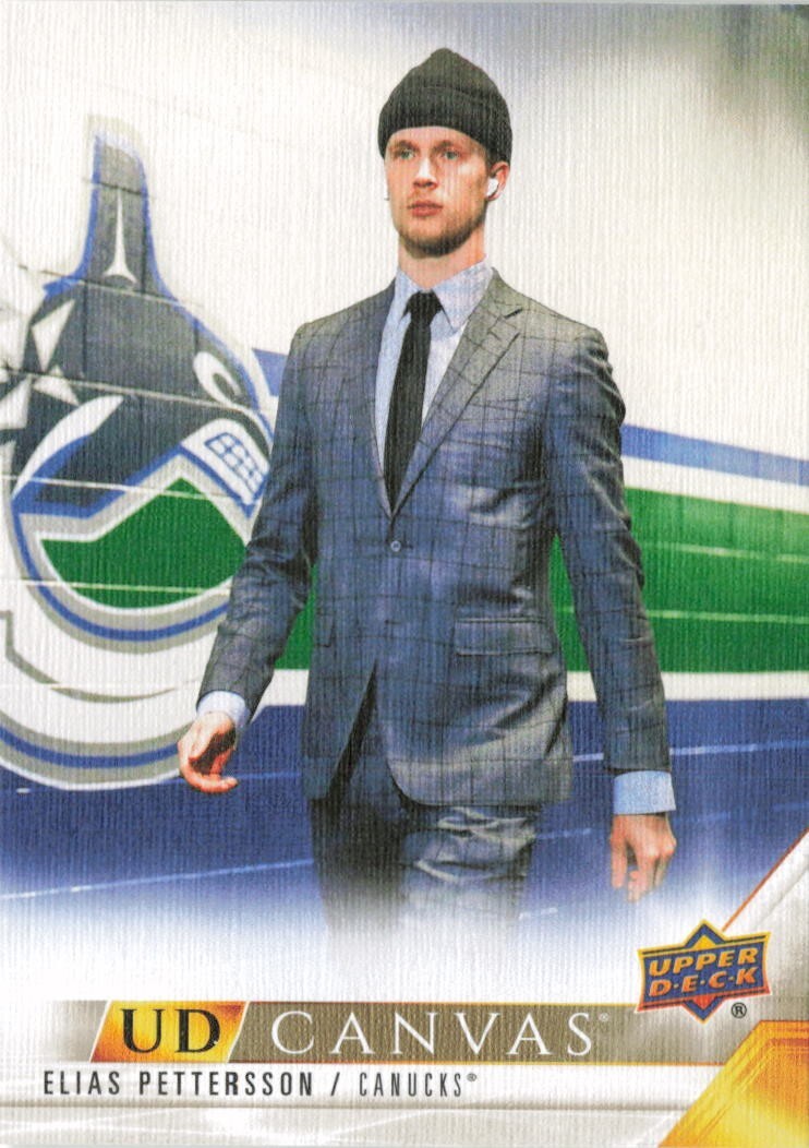 2022-23 Upper Deck Series 2 Elias Pettersson Canvas Vancouver Canucks  #C199