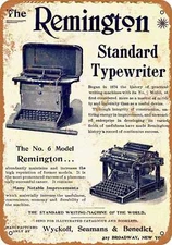 METAL SIGN - 1896 Remington Typewriters - Vintage Look Reproduction