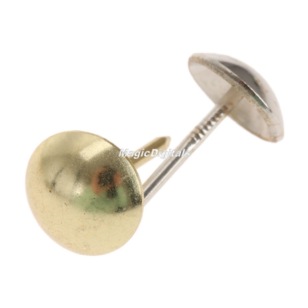 100pc Vintage Bronze Upholstery Tacks Studs DIY Furniture Fabric Wood