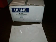 Case 1,000 Uline S-750 clear packing list envelope sleeves pouches 7.5 by 5.5 in