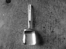 Antique Georgian Silver Tea Caddy Spoon. M O P Handle Cocks & Bettridge 1809