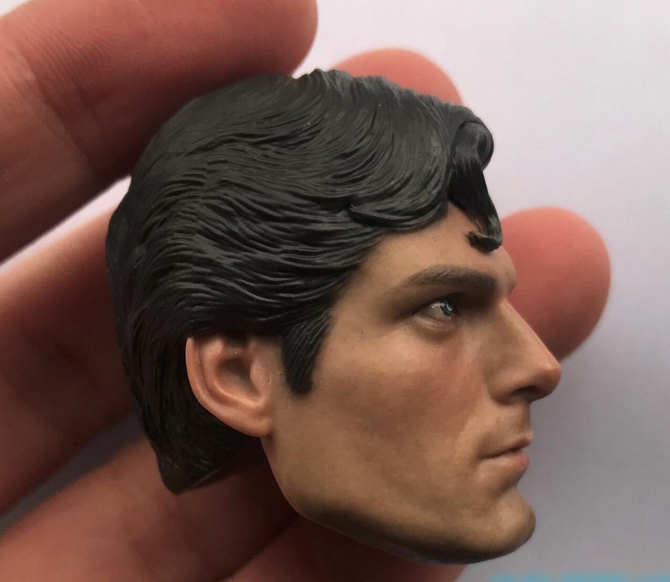 1/6 Superman Christopher Reeve Head Sculpt For Phicen Hot Toys Ganghood ...