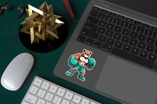 Saul Canelo Alvarez Boxing Bear -Canelo Alvarez Bear Sicker logo 2PCS