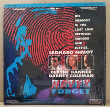 NEVER FORGET Laserdisc LD EXCELLENT CONDITION VERY RARE LEONARD NIMOY STARS 