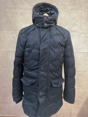 Tokuno Shima Men's Dark Blue Jacket Hooded Size M