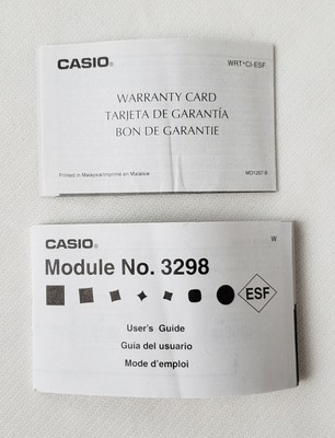 casio module no 3298