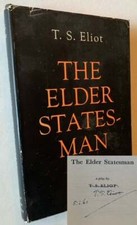T S Eliot / The Elder Statesman Signed 1st Edition 1959
