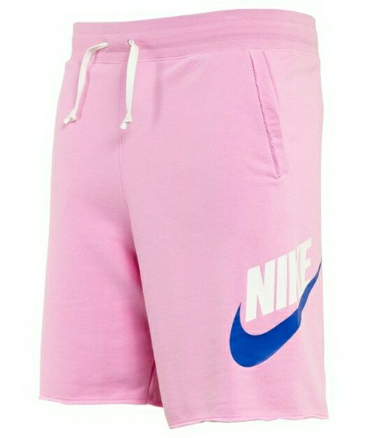 pink nike sweat shorts