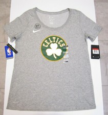 New W/ Tag Womens Nike Dri-Fit Boston Celtics T-Shirt Size L 939791-063 A10