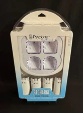 NEW PSYCLONE ESSENTIALS RECHARGE CHARGING STATION & 4 BATTERY PACKS NINTENDO WII