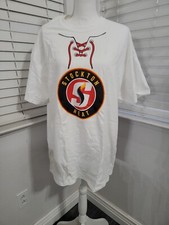 Stockton Heat Hockey AHL NHL Calgary Flames Promo Jersey Shirt Go Heat Go ~ XL