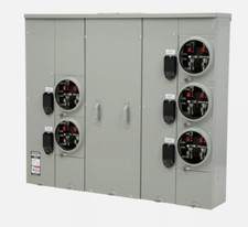 Siemens 5-Gang 600A 225 Amp RINGLESS HORN BYPASS WP6512RJB UNI-PAK Meter Stack