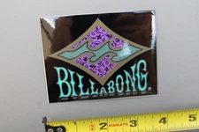 Billabong Surfboards Black Purple Green Wave OG 80's B8 Vintage Surfing STICKER