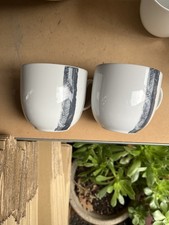 Denby Urban Stripe Mugs X 2
