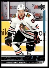 2018-19 Upper Deck Young Guns Matthew Highmore Rookie Chicago Blackhawks #464 .