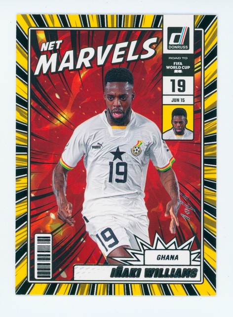2025-26 Inaki Williams Panini Donruss World Cup Net Marvels Black Ghana Card 1/1
