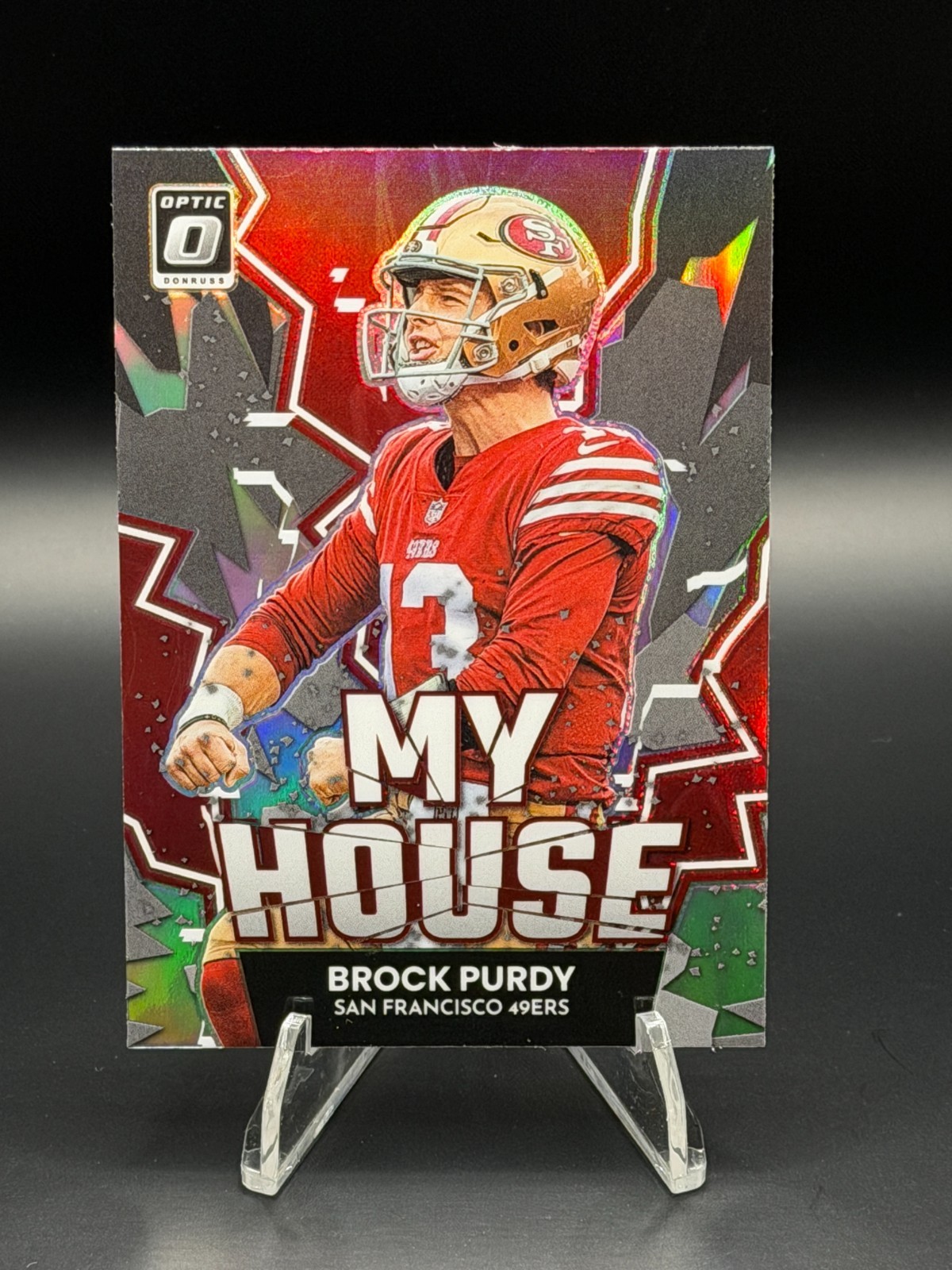 Brock Purdy 49ers 2022 Panini Donruss Optic #MH-10 My House Silver Holo Rookie
