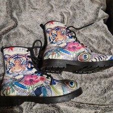 Stivali in pelle Bohemian Tiger Vegan Friendly da donna taglia 7 bellissimi 