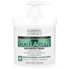 Collagen, Skin Rescue Cream, 16 oz (454 g)