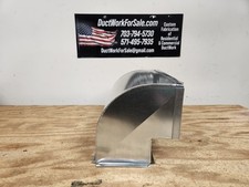  Plenum Elbow 8"x20" to 8"x20" with 4"x4" throat and 3/4" hem on one side 