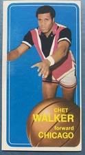 1970-71 Topps - Chet Walker #60 Chicago Bulls Basketball Card No Creases EX