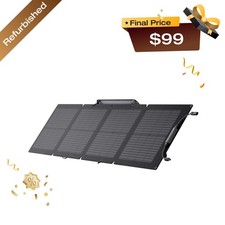 EcoFlow 110W Portable Solar Panel Foldable with Carry Case Certified Refurbished