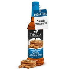Syruvia Sugar Free Salted Cookie Butter Syrup 25.4 fl oz, for Coffee  More