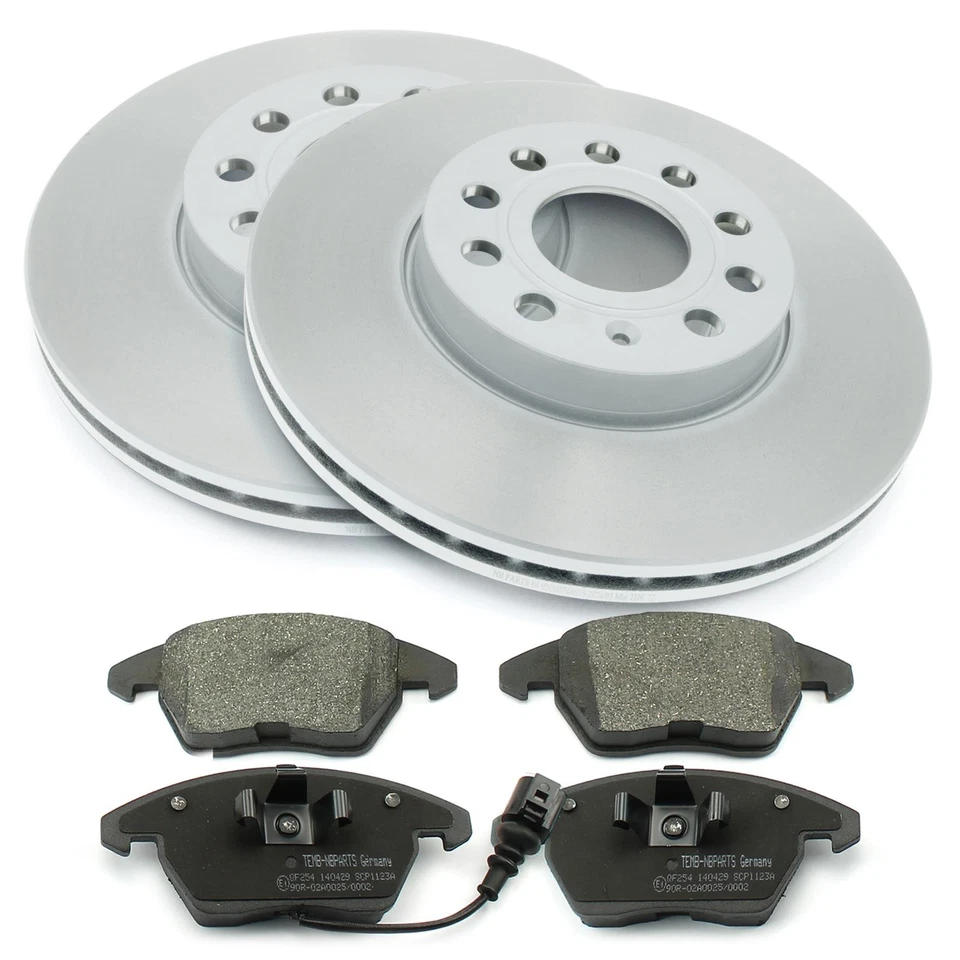 Front Brake Rotors Brake Pads 288mm For Audi A3 8P Seat Leon Skoda VW Golf 5 6 - Image 2 of 4