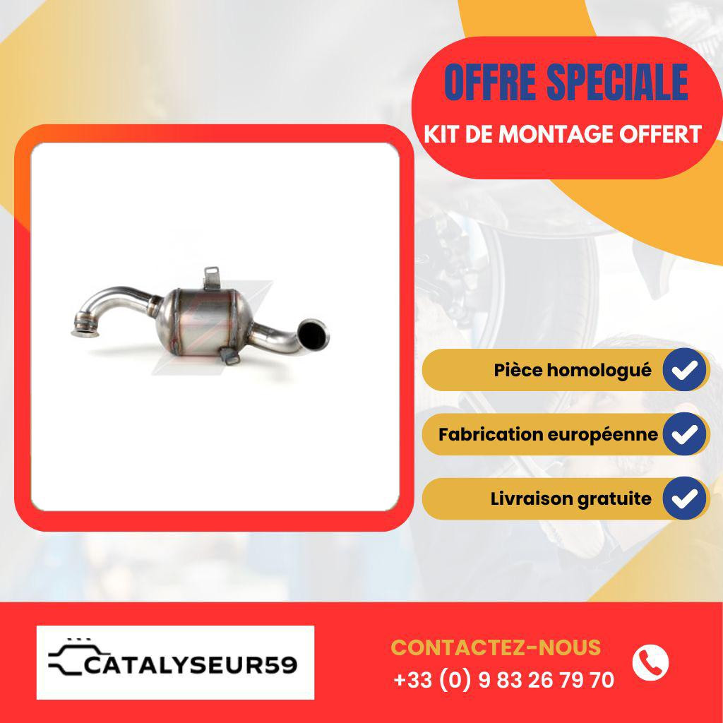 Catalyseur Citroën C4 1.6 HDi pour réparer une perte de puissance DV6ATED4