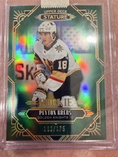 2020-21 Upper Deck Stature PEYTON KREBS RC Green /175 Golden Knights Rookie