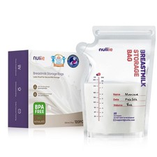 Nuliie 120 Pcs Breastmilk Storage Bags, 8 OZ Breast Milk Storing Bags, BPA-Free,