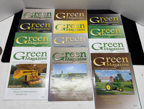 John Deere Enthusiasts Green Magazine Entire Complete Year 2012 12 Magazines