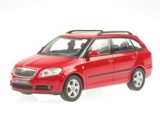Skoda Fabia 2 Combi estate red diecast model car 143AB-009B Abrex 1/43