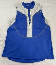 2XU Perform Triathlon Singlet Endurance Singlet Blue White Women s Large