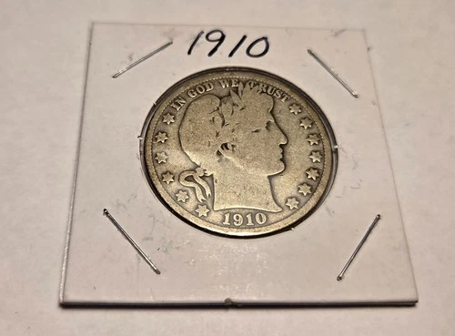 1910 Barber Half Dollar Silver coin rare collectible Combine for free shipping